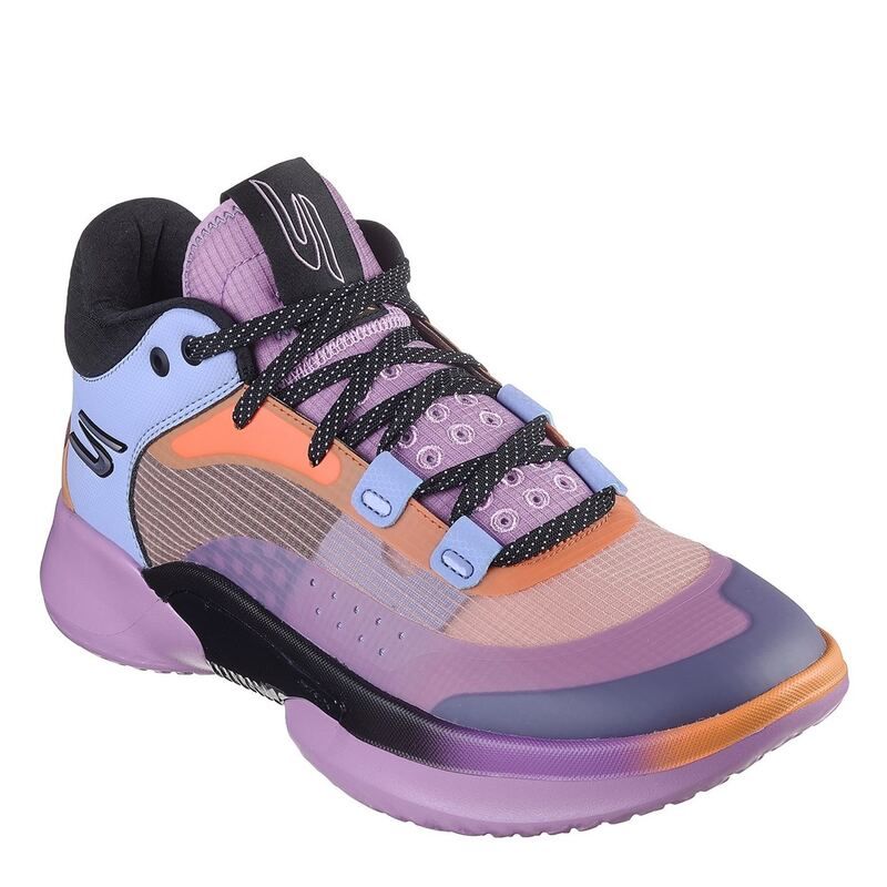 スケッチャーズ メンズ シューズ スニーカー Skechers Basketball SKX Resagrip Trainers Mens PurpleOrange オレンジ