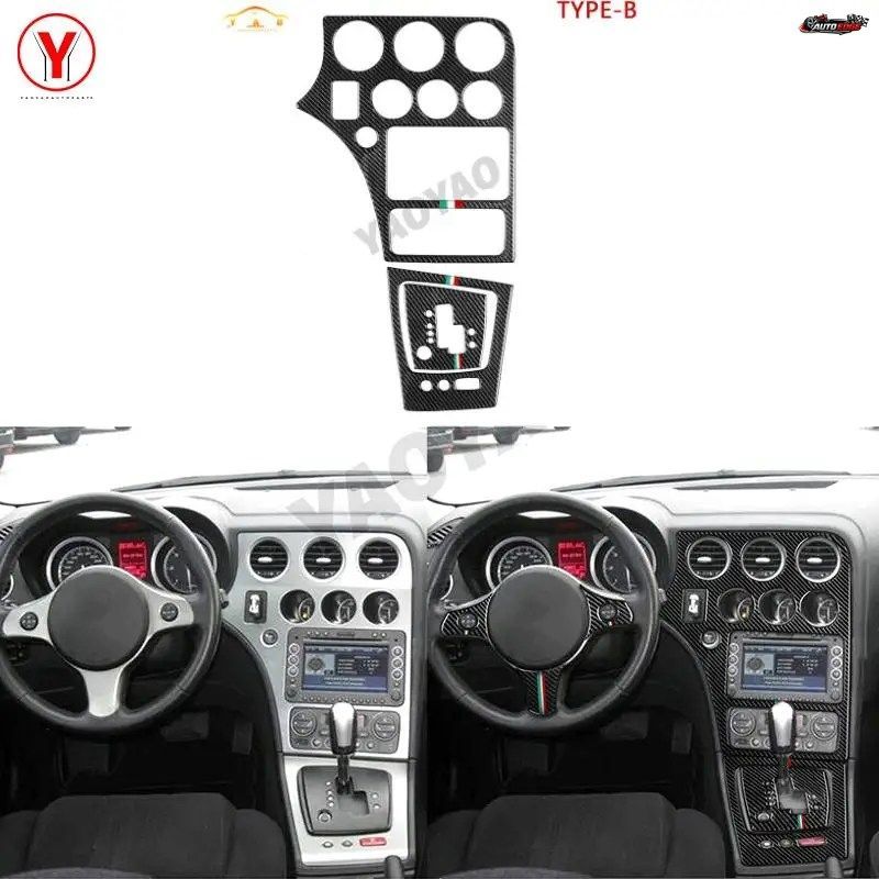 アルファロメオ 159 2004 - 11 用カーステッカー カー CD パネル ギア シフト ウィンドウ リフター スイッチ トリム 7,813円