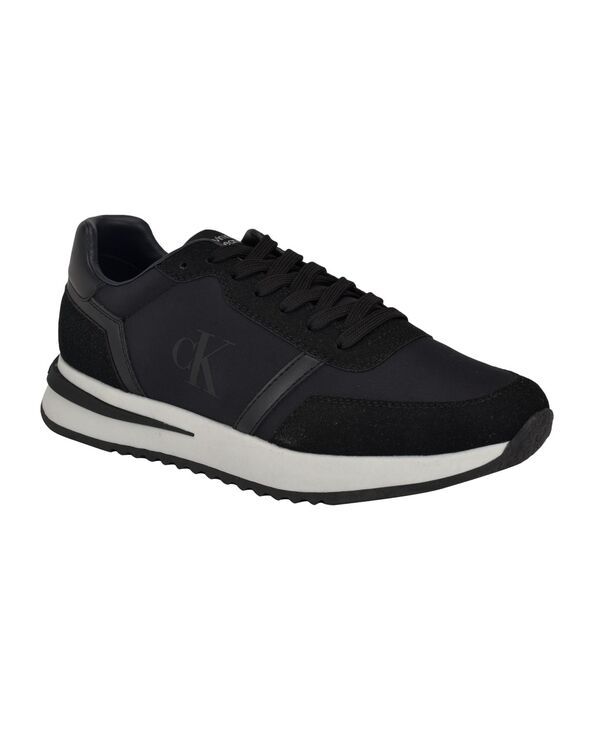 カルバンクライン メンズ シューズ スニーカー レース Calvin Klein Mens Picio Lace Up Casual Sneakers Black ブラック