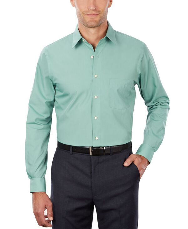 ヴァンハウセン メンズ トップス シャツ Van Heusen Mens Poplin Dress Shirt Classic Athletic Fit Leaf