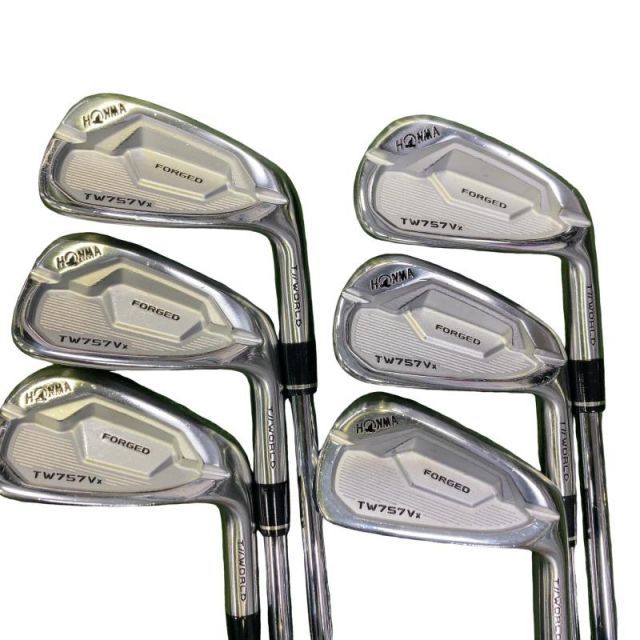 【中古】 本間ゴルフ TOUR WORLD TW757Vx 6S アイアンセット IR NS PRO MODUS3 TOUR105 (フレックスS) メンズ 男性用 右利き 右用 Cランク ゴルフクラブ