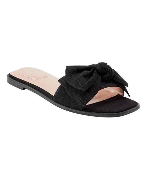 バンドリーノ レディース シューズ サンダル Bandolino Womens Violeta Bow Flat Slide Sandals Black ブラック
