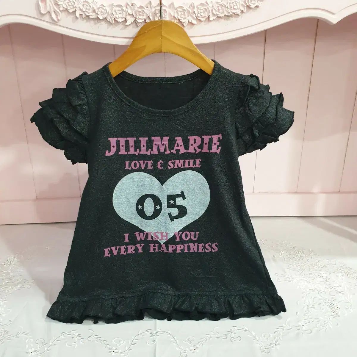 tシャツ レディース 半袖 半袖Tシャツ｜子供服 フリル衿付き半袖 