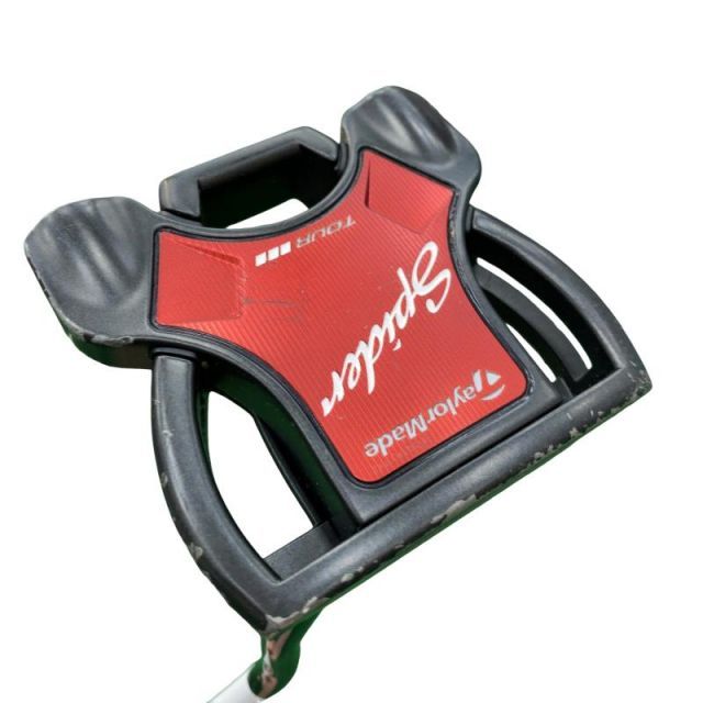 【中古】 テーラーメイド Spider Tour BLACK(サイトライン) ダブルベンド 33インチ パター PT スチール (フレックスその他) メンズ 男性用 右利き 右用 Eランク ゴルフクラブ
