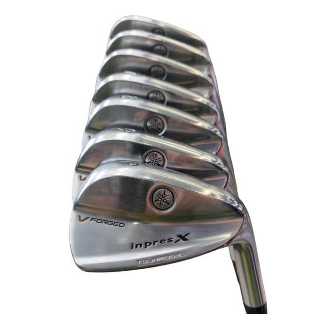 【中古】 ヤマハ inpres X V FORGED TOURMODEL(2013) 8S アイアンセット IR 純正特注シャフト (フレックスS) メンズ 男性用 右利き 右用 Cランク ゴルフクラブ