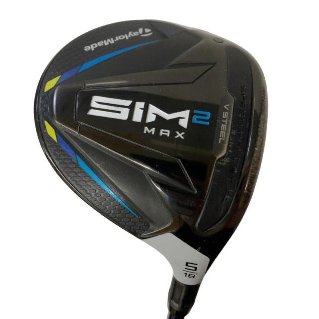 【中古】 テーラーメイド SIM2 MAX 5W フェアウェイウッド FW TENSEI BLUE TM50(SIM2 FW) (フレックスS) メンズ 男性用 右利き 右用 Cランク ゴルフクラブ