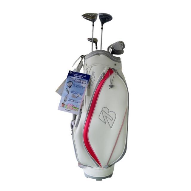 【中古】 ブリヂストン BRIDGESTONE BG-100L 8S レディース(CB付) ピンク クラブセット CS BG-100Li (フレックスL) レディース 女性用 右利き 右用 Nランク ゴルフクラブ