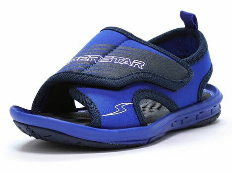 [SALE] [Moonstar] SUPERSTAR SS J1173 BLUE Blue Moonstar Superstar Kids Sandals Abrasion Resistant Rubber Blue