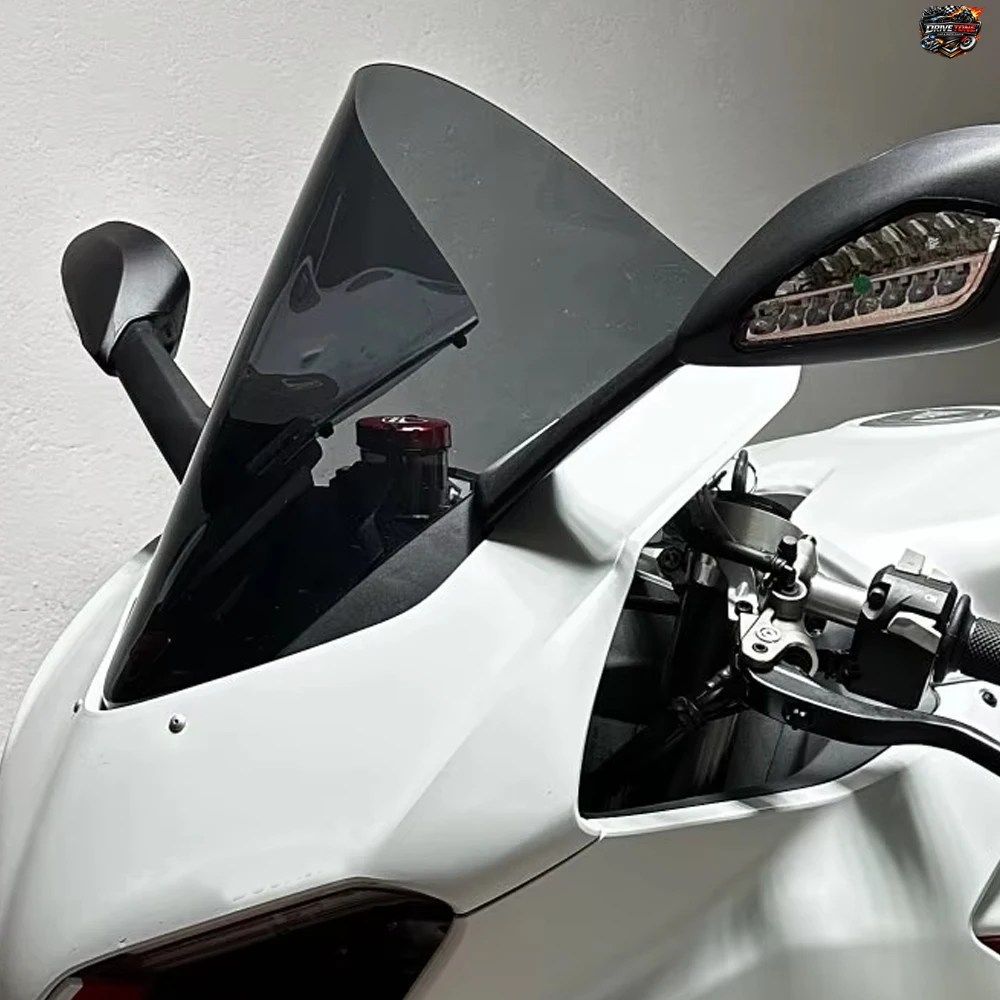ドゥカティ パニガーレ V2 2018 - 24 レーシングスクリーン ダブルバブルディフレクター付きモーターサイクルウインドシールド