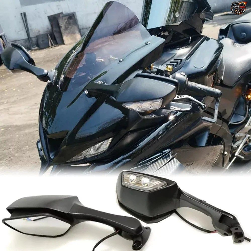 オートバイ部品 バックミラー LEDターンシグナルライト付きバックミラー サイドミラー ヤマハ 5 YZF-R15 YZFR15 アクセサリー