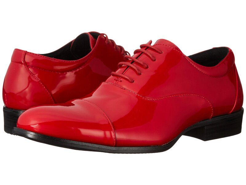 ステイシーアダムス メンズ シューズ オックスフォード キャップ Stacy Adams Gala Cap Toe Oxford Red Patent レッド