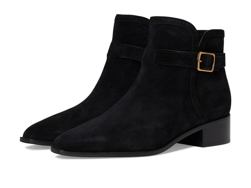 コールハーン レディース シューズ ブーツ・レインブーツ Cole Haanorella Buckle Boots Black Suede ブラック