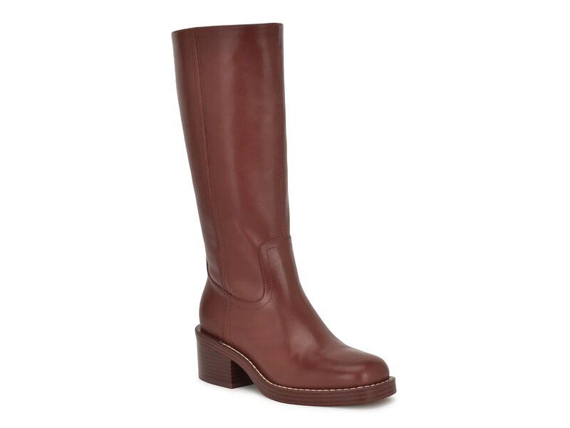 ナインウェスト レディース シューズ ブーツ・レインブーツ Nine West Broklyn Boot Brown Leather ブラウン