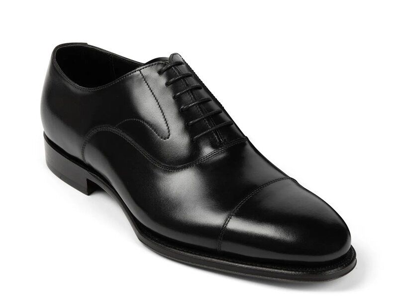 アンソニー ヴィア メンズ シューズ オックスフォード キャップ Anthony Veer Regent Cap Toe Oxford Black ブラック
