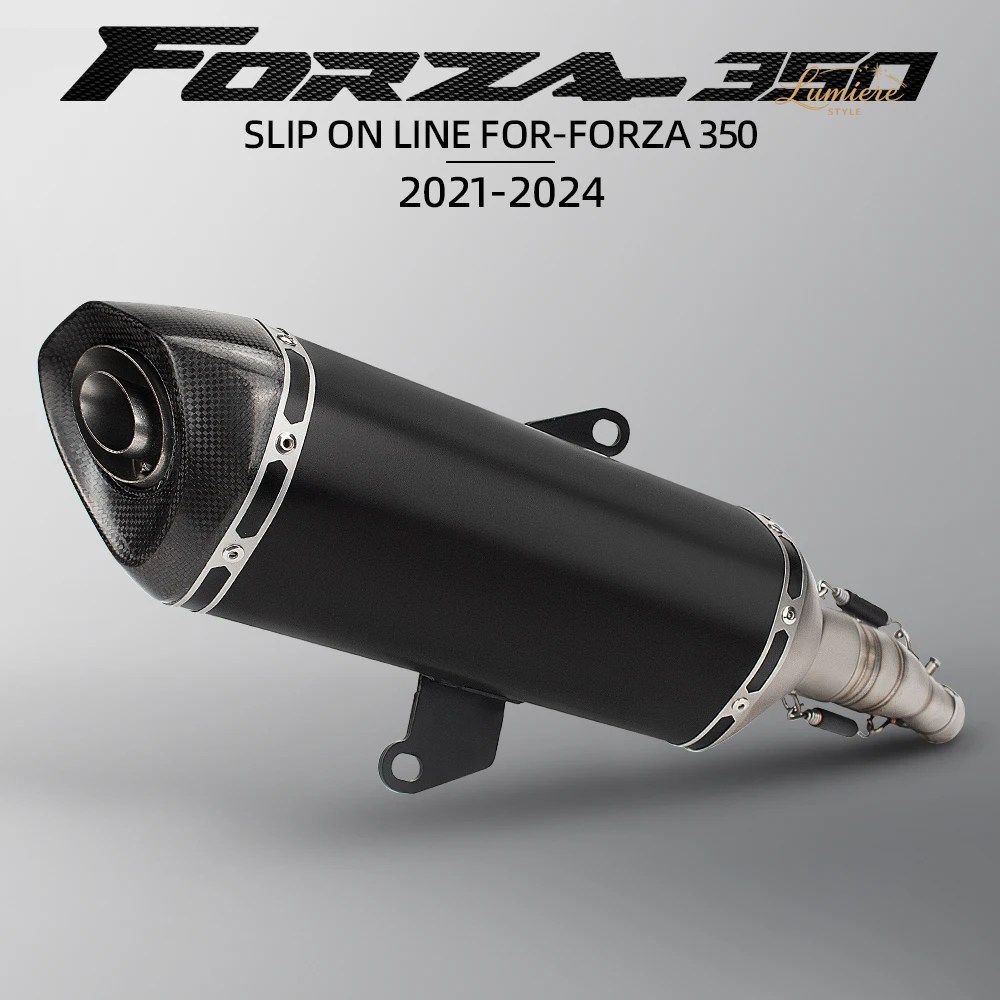 FORZA350 エキゾーストマフラー ホンダ ADV350 NSS350 21-24 オートバイ エスケープ スリップオンラインアダプターチューブ 470mm マフラー