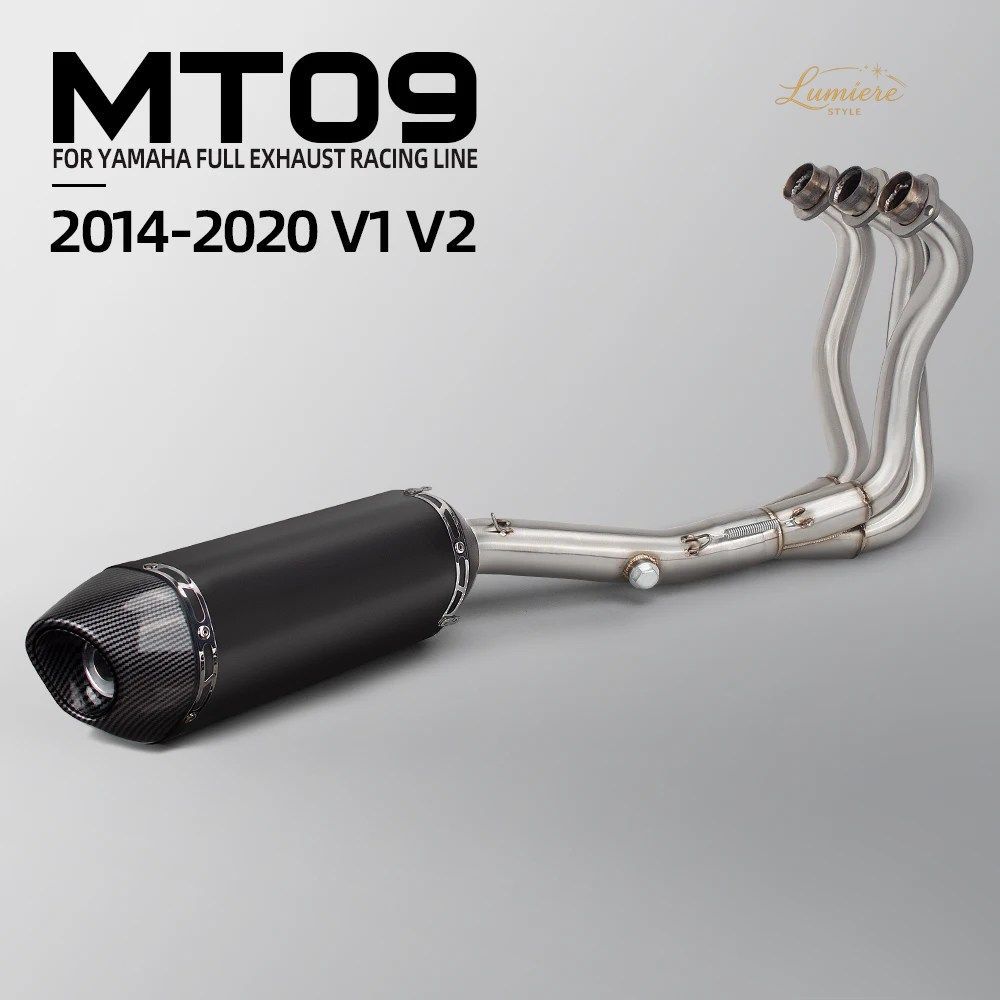 MT09 エキゾーストシステム ヤマハ FZ09 XSR900 TRACER900/GT 2014-2020 オートバイ用エキゾーストキット スーパーストリートバイク マニホ