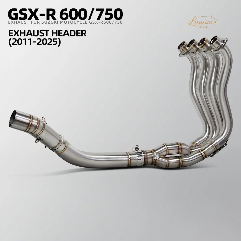 GSXR750 エキゾーストマニホールド GSXS750 GSXR600 GSXS600 GSX-R750 R600 S750 S600 オートバイ用エキゾーストパイプ レーシングヘッダー
