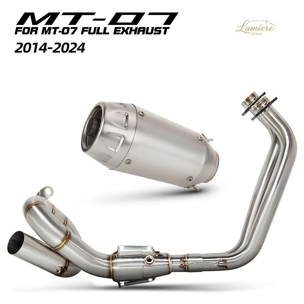 TRACER 7/GT エキゾーストシステム ヤマハ MT07 FZ07 XSR700 TRACER700/GT 2014-2024 オートバイ用エキゾースト ローテートヘッダー チュー