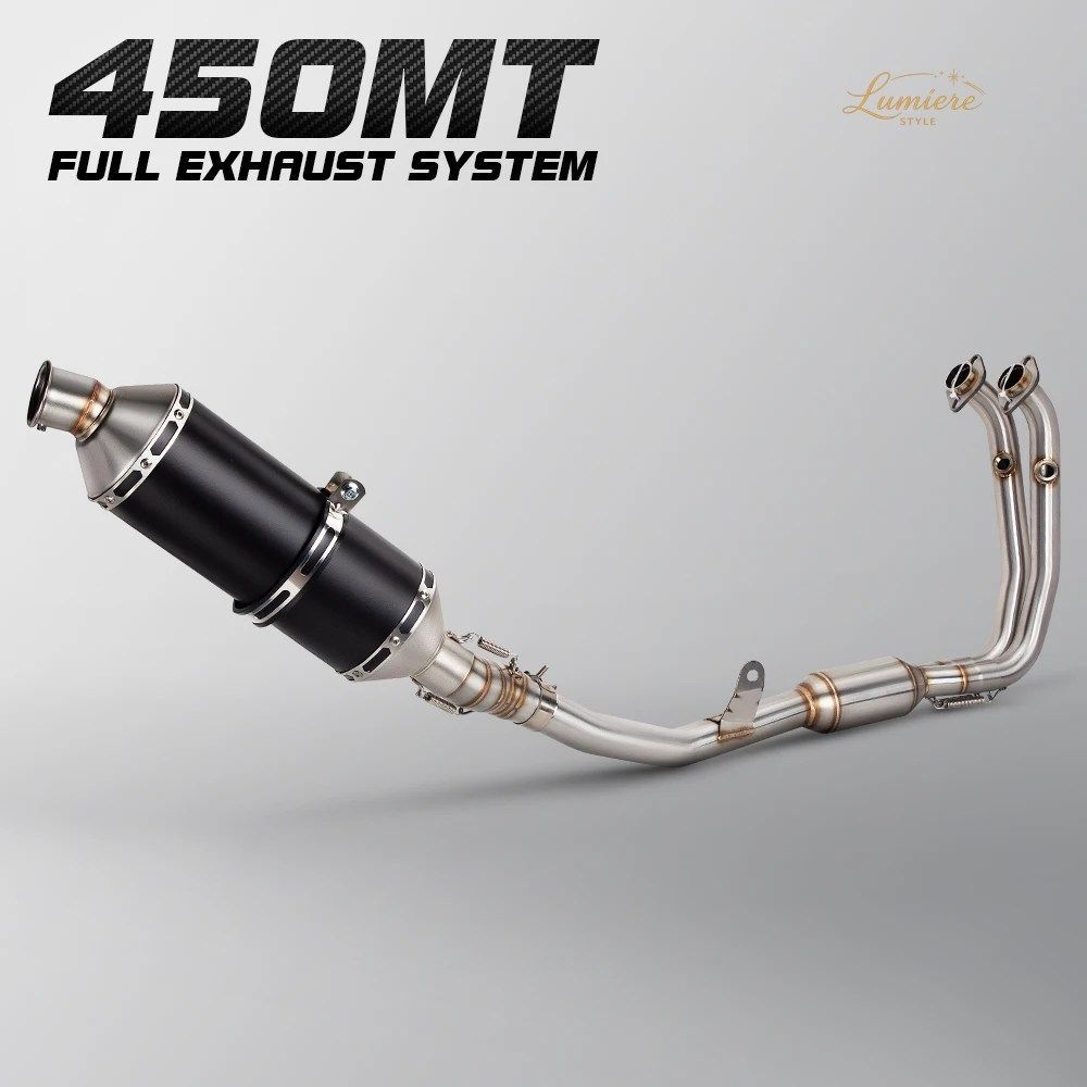 450MT エキゾーストシステム CFMOTO MT450 IBEX450 EURO 5+ オートバイ用エキゾースト ラリーバイク用ヘッダー チューブマフラー DBキラー