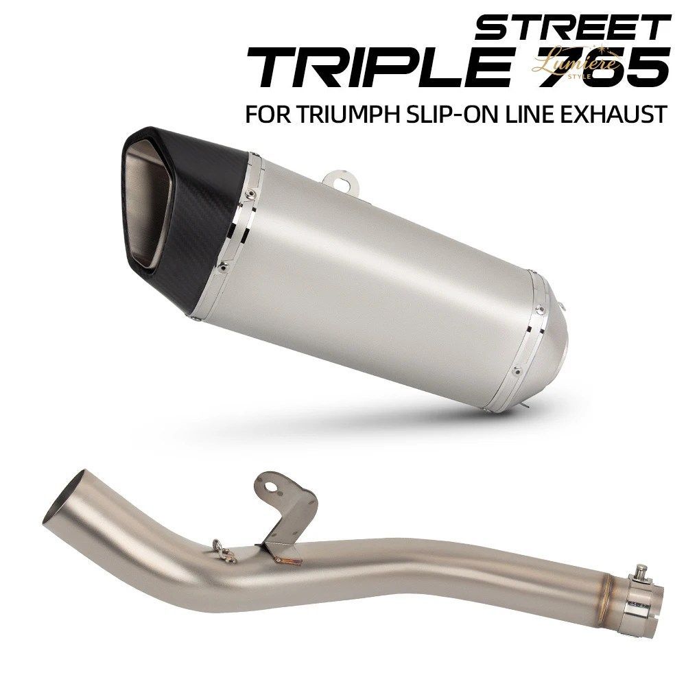 765RS エキゾーストマフラー トライアンフ ストリートトリプル 765R 765S 765 R/S/RS 2017-2026 オートバイ スリップオンラインエキゾース