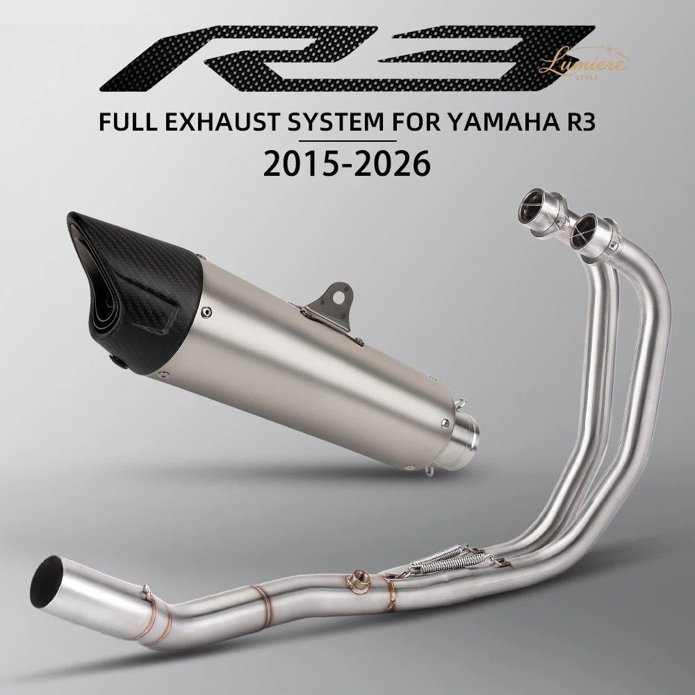 ヤマハ YZF-R3/R25 MT03 MT25 2015-2026 モーターサイクル エキゾースト システム キット スポーツ レーシング マニホールド ZAR マフラー