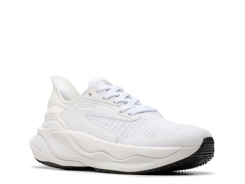 クラークス レディース シューズ スニーカー Clarks Pace Sneaker White ホワイト