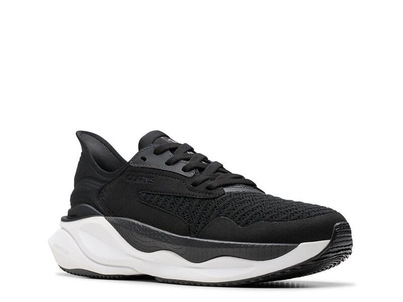 クラークス レディース シューズ スニーカー Clarks Pace Sneaker BlackWhite ホワイト