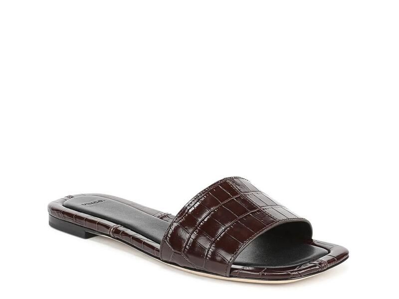 ヴィンス レディース シューズ サンダル Vince Valeria Sandal Womens Brown Croc Print Leather ブラウン