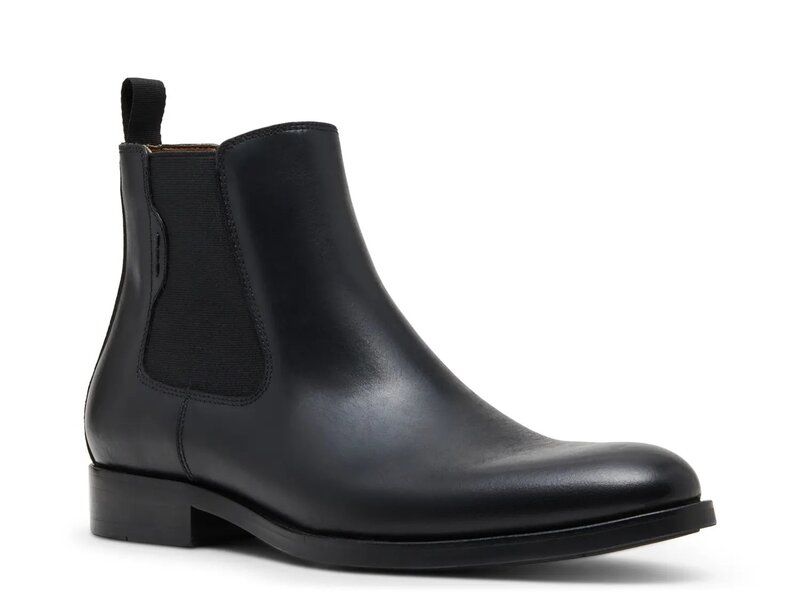 スティーブ マデン メンズ シューズ ブーツ・レインブーツ チェルシーブーツ チェルシー Steve Madden Brompton Chelsea Boot Black Leather ブラック