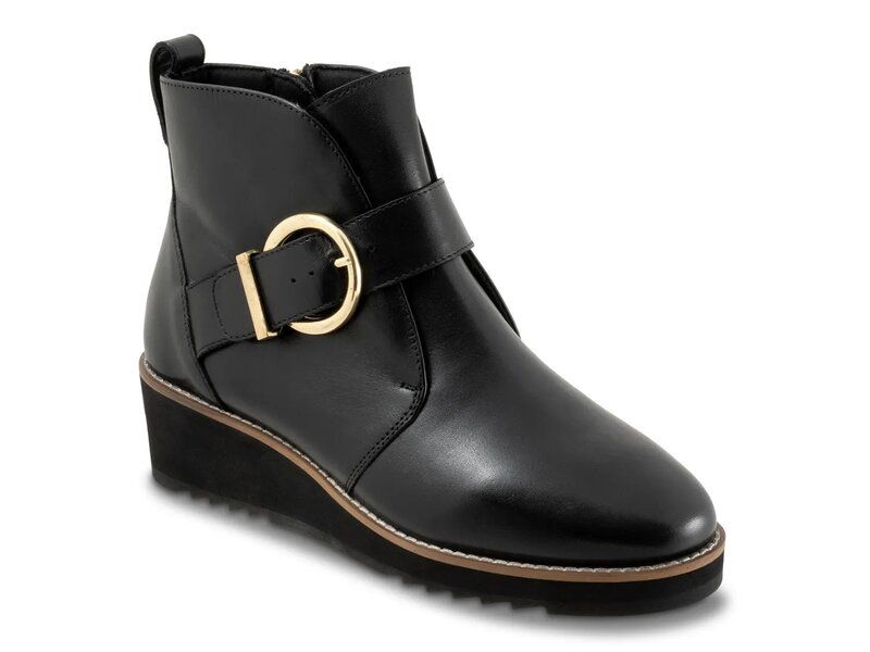 トロッターズ レディース シューズ ブーツ・レインブーツ Trotters Wendi Wedge Bootie Black ブラック