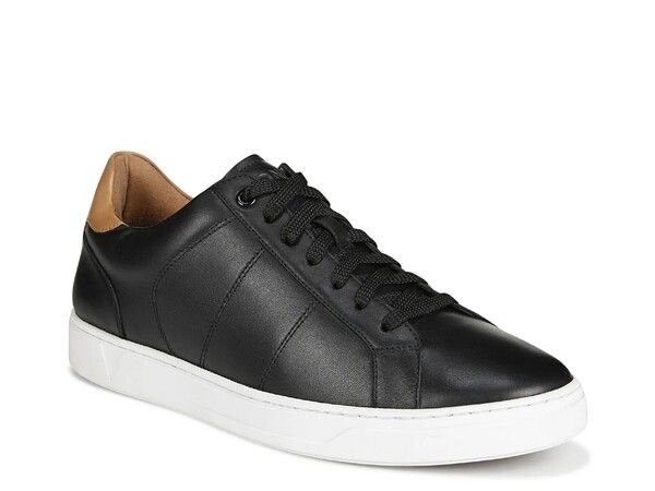 バイオニック メンズ シューズ スニーカー Vionic Lucas Sneaker Mens BlackTan Leather ブラック