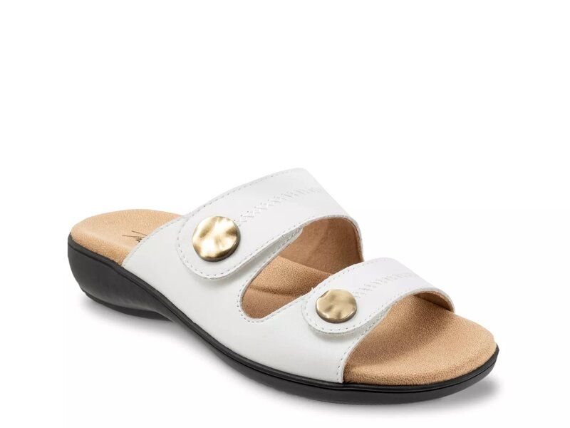 トロッターズ レディース シューズ サンダル Trotters Ruthie Sandal White Leather ホワイト