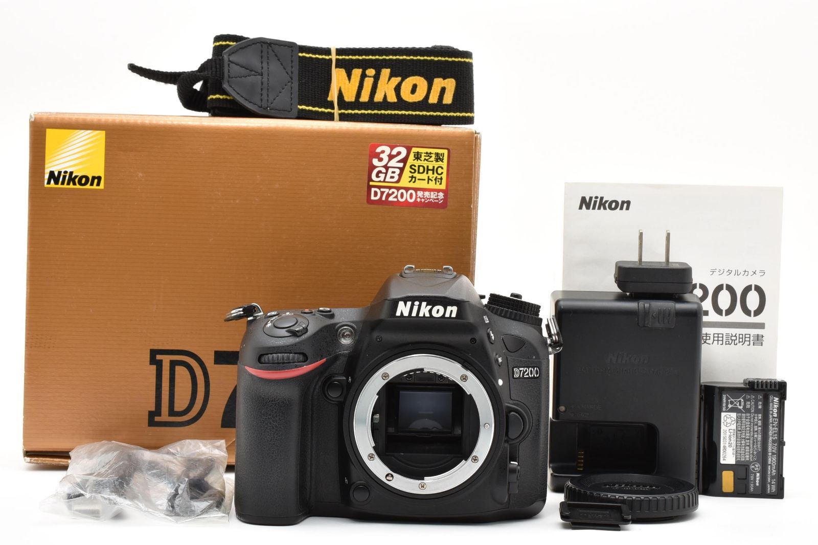 【返品保証】良品｜Nikon ニコン D7200 デジタル一眼カメラ《ショット数：25523回》 #C260606-08