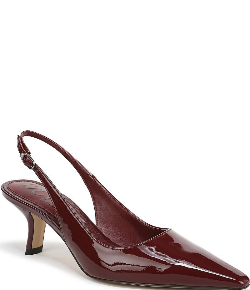 サムエデルマン レディース シューズ パンプス レザー Sam Edelman Bianka Patent Leather Pointed Toe Slingback Pumps French Mer
