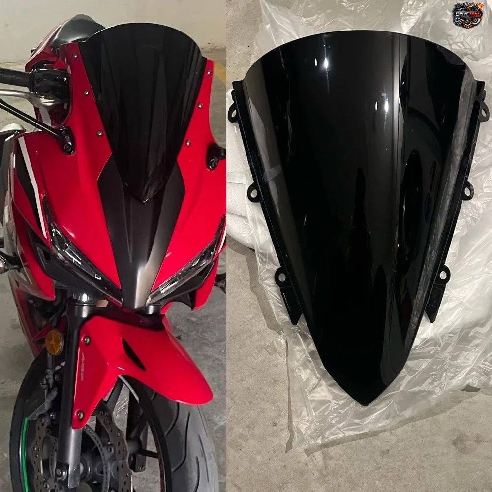 ホンダ CBR500 500R CBR 500 R 用 CBR500R ウインドスクリーン バイク用ウインドディフレクタースクリーン ダブルバブル 2016 2017 2018 ブ