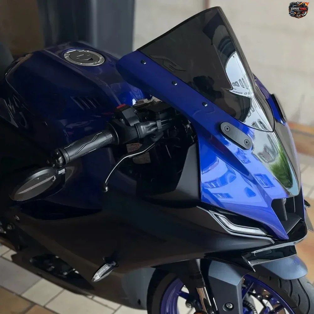 2024 R125 ウインドスクリーン オートバイ用ウインドシールド ヤマハ 5 V4.0 2021 - 23 YZFR15 M V4 R15M スクリーン ダブルバブルフェアリ