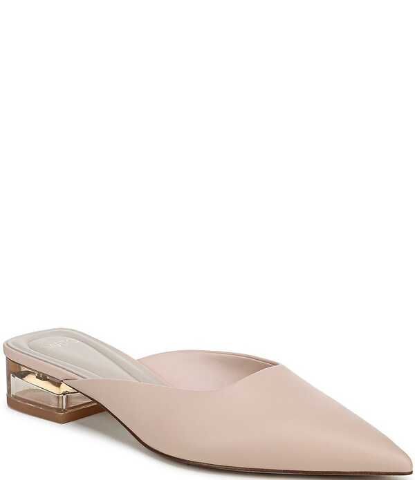 フランコサルト レディース シューズ ヒール レザー Sarto by Franco Sarto Bennet Leather Pointed Toe Clear Heel Mules Blush ブ