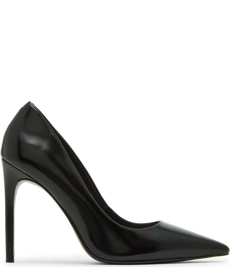 スティーブ マデン レディース シューズ ヒール レザー Steve Madden Noir Leather Pointed Toe Stiletto Pumps Black ブラック