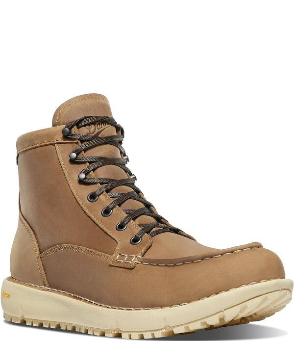 ダナー メンズ シューズ ブーツ・レインブーツ レザー Danner Mens Logger Moc 917 GTX Waterproof Nubuck Leather Boots Bone Brow