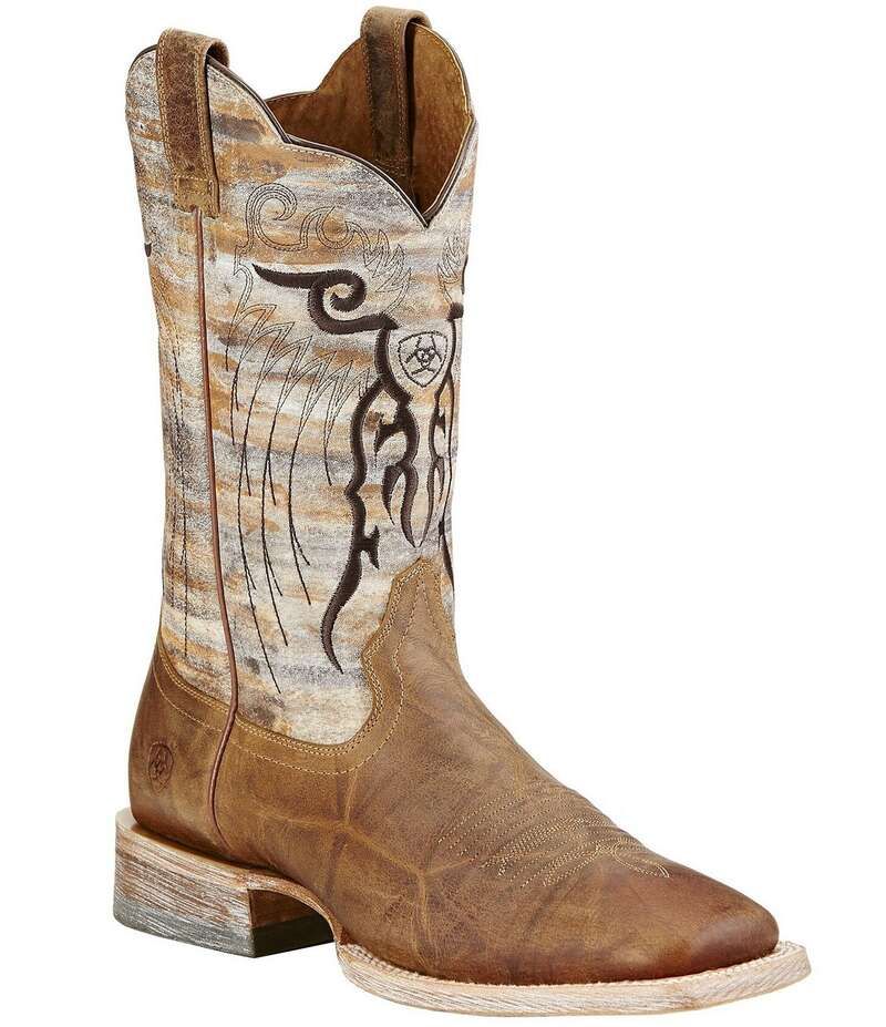 アリアト メンズ シューズ ブーツ・レインブーツ Ariat Mens Mesteno Western Boots Dust Devil TanMarble タン
