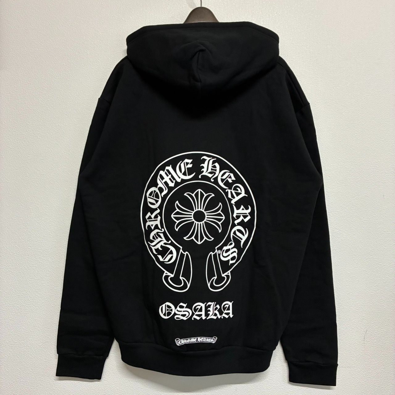 CHROME HEARTS Horse Shoe クロムハーツ ホースシュー 大阪限定 黒 ブラック ジップ フーディー パーカー トップス 長袖 アウター メンズ レディース Lサイズ 新品未使用 2489