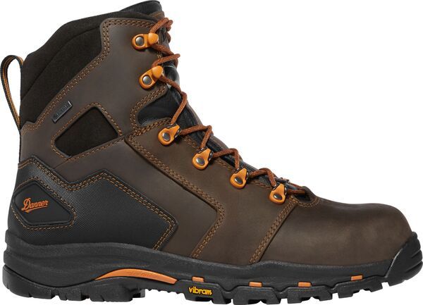 ダナー メンズ シューズ ブーツ・レインブーツ Danner Mens Vicious 6 Waterproof Work Boots BrownOrange オレンジ