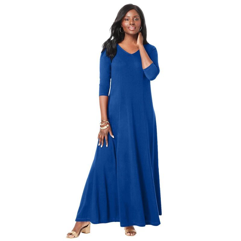 ジェシカロンドン レディース トップス ワンピース プラスサイズ マキシ Jessica London Womens Plusize DoubleV Maxi Dress Dark Sapphire 12,565円