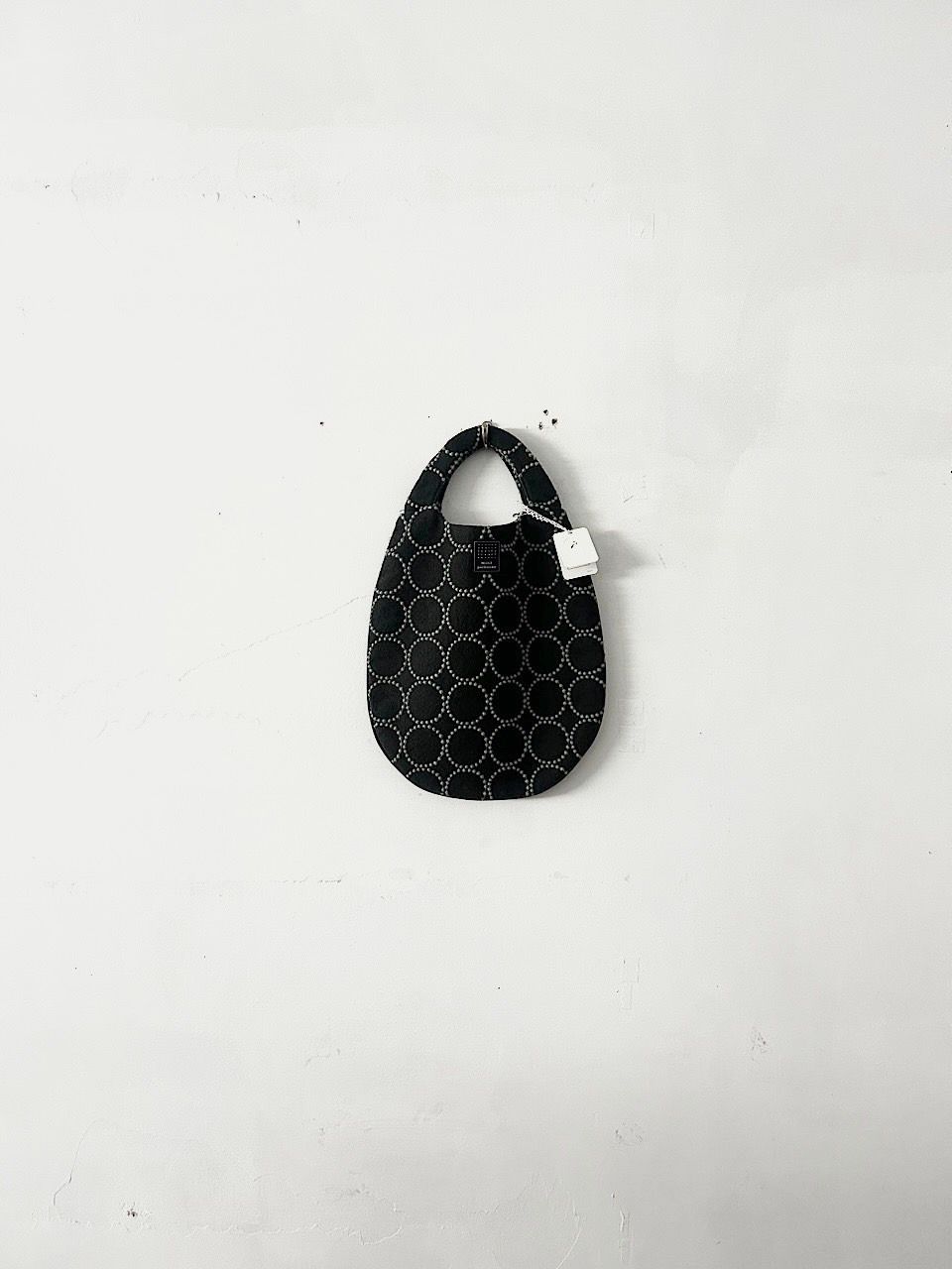 【美品】mina perhonen　tambourine　エッグバッグ　毛　ウール　dark green ua9766 8,568円