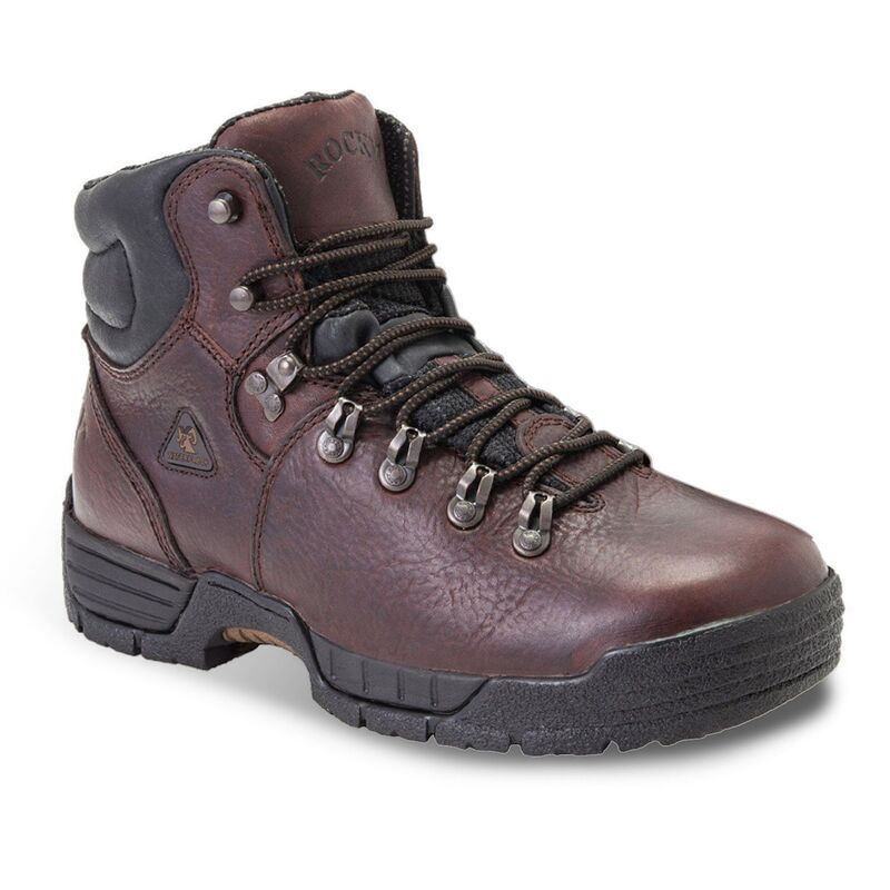 ロッキー メンズ シューズ ブーツ・レインブーツ Tシャツ Rocky MobiLite Mens Waterproof SteelToe Work Boots Brown ブラウン