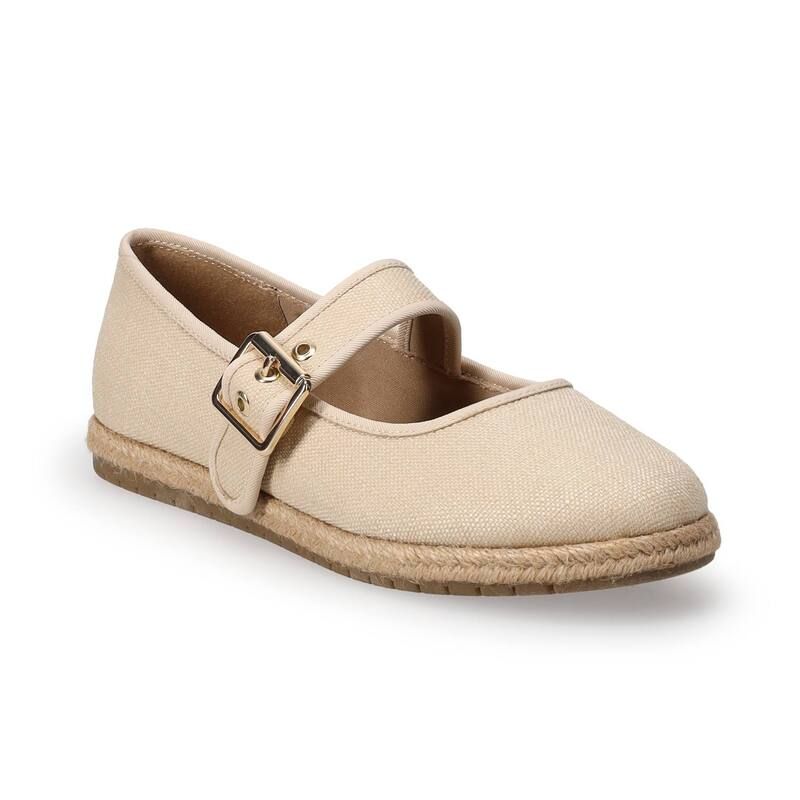 LC Lauren Conrad レディース シューズ サンダル LC Lauren Conrad Holland Womens Espadrille Mary Jane Flats Natural