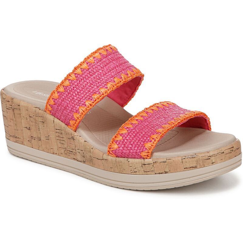 ライフストライド レディース シューズ サンダル LifeStride Resort Womens Wedge Sandals Pink ピンク
