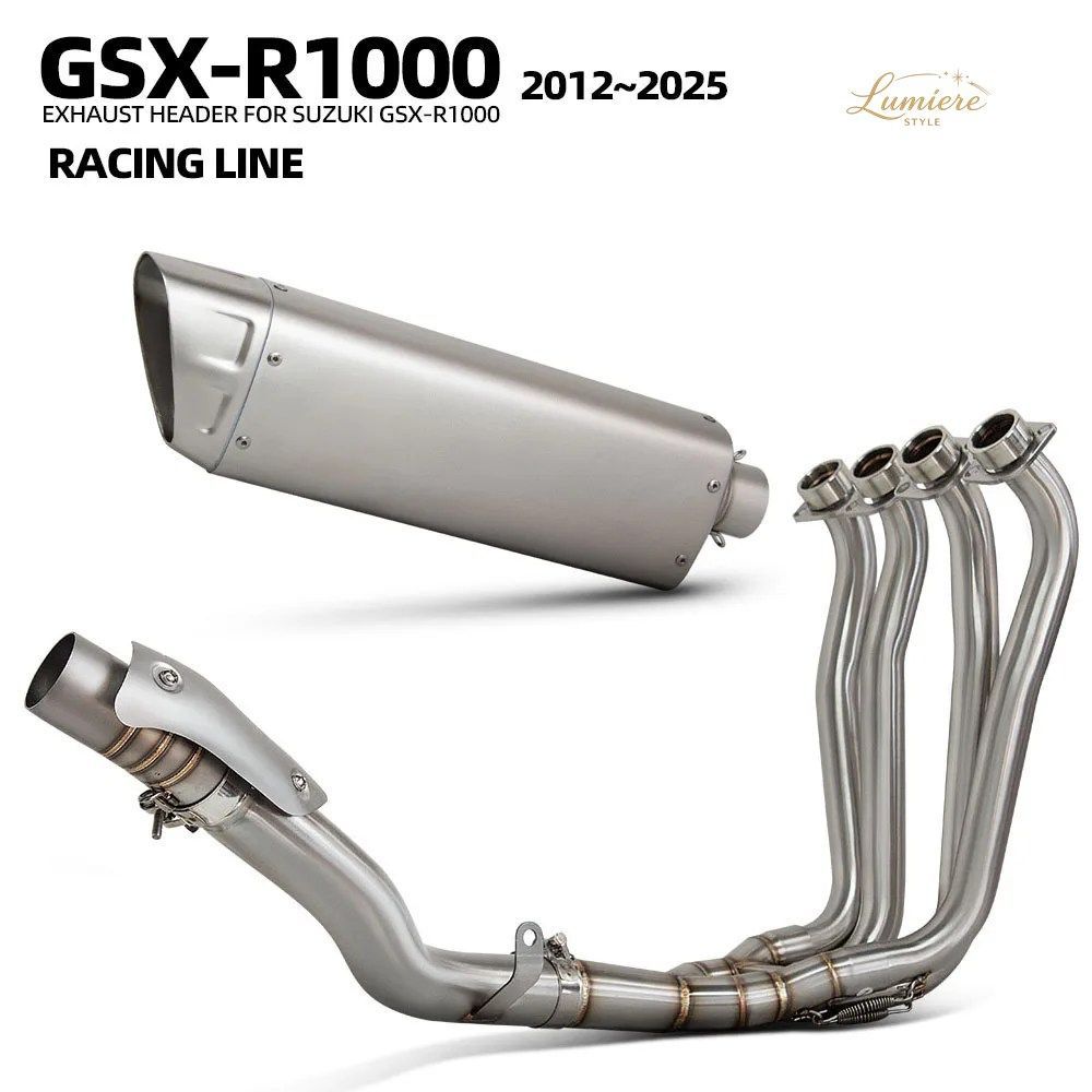GSXR1000 エキゾーストシステム GSXR1000R GSX-R1000/R1000R 2012-2025 オートバイ用エキゾーストキット スーパーレーシング マニホールド