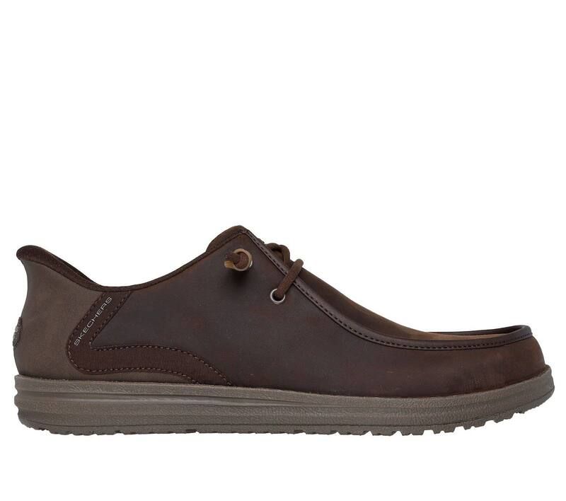スケッチャーズ メンズ シューズ スリッポン・ローファー リラックスフィット レザー Skechers Hands Free Slipins Relaxed Fit Melson Edrick Men