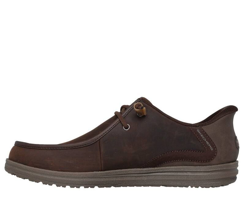 スケッチャーズ メンズ シューズ スリッポン・ローファー リラックスフィット レザー Skechers Hands Free Slipins Relaxed Fit Melson Edrick Men